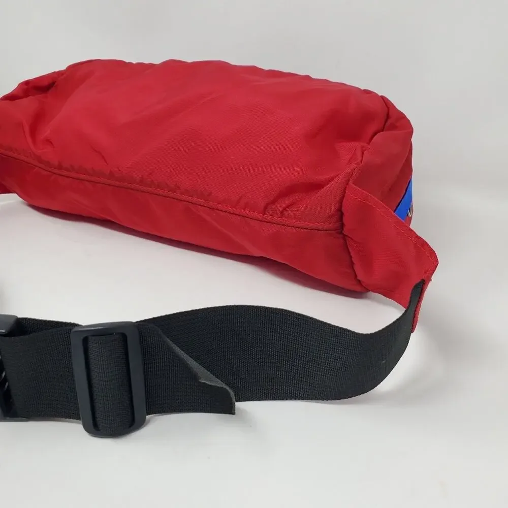Vintage The North Face Red & Blue Nylon Large belt/waist bag in Great condition